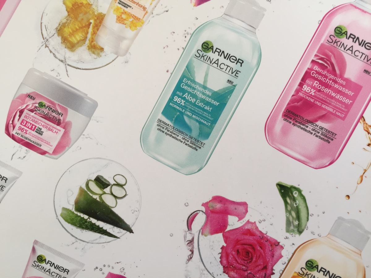 Produkttest: Garnier SkinActive botanisches missappledome Rosenwasser – mit Gesichtswasser
